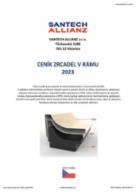 Ceník zrcadel v rámu platný od 1.3.2023